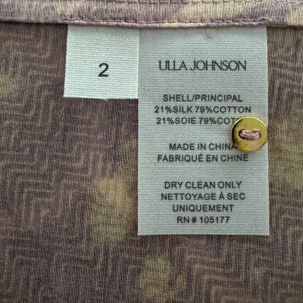 Ulla Johnson Manon Ruffled Short Sleeve Blouse / Top US2 NWOT - Picture 8 of 11